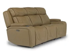 Mor Furniture Reclining Sofas|Sofas|Max 2 Power Sofa In Aline Butternut Leather