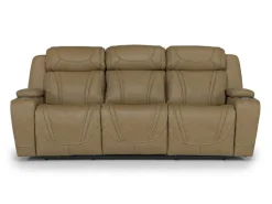 Mor Furniture Reclining Sofas|Sofas|Max 2 Power Sofa In Aline Butternut Leather