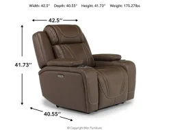 Mor Furniture Recliners|Max Power Recliner In Aline Butternut Leather