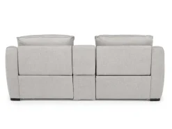Mor Furniture Reclining Loveseats|Loveseats|Mayflower 2 Power Audio Console Loveseat In Ashland Sand