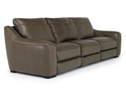 Mor Furniture Living Room Sets|Mayflower 2 Power Sofa & Loveseat In Seville Umber Leather