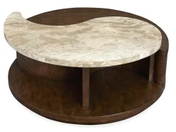 Mor Furniture Coffee Tables|Mcpherson Round Coffee Table In Burnt Umber