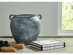 Mor Furniture Vases|Meadie Tall Vase In Distressed White