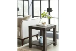 Mor Furniture Sofa & End Tables|Meadow End Table In Brick Brown