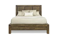 Mor Furniture Beds|Meadow Panel Bed W/ Storage In Brown, Full