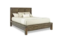 Mor Furniture Beds|Meadow Panel Bed W/ Storage In Brown, Full