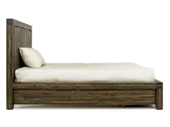 Mor Furniture Beds|Meadow Panel Bed W/ Storage In Brown, Full