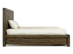 Mor Furniture Beds|Meadow Panel Bed W/ Storage In Brown, Full