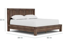 Mor Furniture Beds|Meadow Panel Bed W/ Storage In Brown, Full