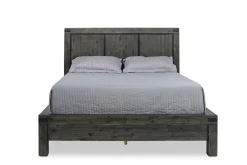 Mor Furniture Beds|Meadow Panel Bed W/ Storage In Brown, Full