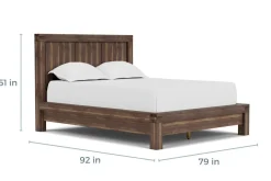 Mor Furniture Beds|Meadow Panel Bed W/ Storage In Brown, Full