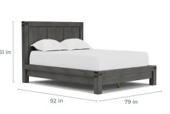 Mor Furniture Beds|Meadow Panel Bed W/ Storage In Brown, Full