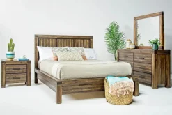 Mor Furniture Beds|Meadow Panel Bed W/ Storage In Brown, Full