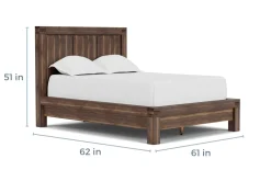 Mor Furniture Beds|Meadow Panel Bed W/ Storage In Brown, Full