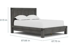 Mor Furniture Beds|Meadow Panel Bed W/ Storage In Brown, Full