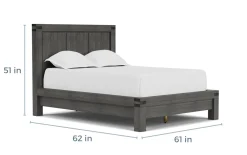 Mor Furniture Beds|Meadow Panel Bed W/ Storage In Brown, Full