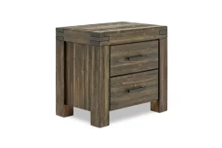 Mor Furniture Bedroom Sets|Meadow Panel Storage Bed, Dresser, Mirror & Nightstand In Gray, Full