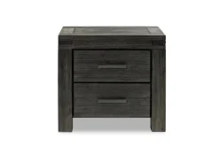 Mor Furniture Bedroom Sets|Meadow Panel Storage Bed, Dresser, Mirror & Nightstand In Gray, Full