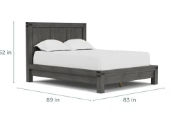 Mor Furniture Bedroom Sets|Meadow Panel Storage Bed, Dresser, Mirror & Nightstand In Gray, Full