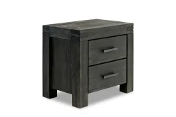 Mor Furniture Bedroom Sets|Meadow Panel Storage Bed, Dresser, Mirror & Nightstand In Gray, Full