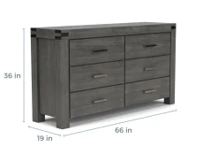 Mor Furniture Bedroom Sets|Meadow Panel Storage Bed, Dresser, Mirror & Nightstand In Gray, Full