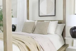 Mor Furniture Beds|Melbourne Canopy Bed In Mineral, Queen