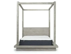 Mor Furniture Beds|Melbourne Canopy Bed In Mineral, Queen