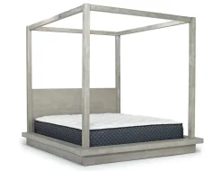 Mor Furniture Beds|Melbourne Canopy Bed In Mineral, Queen