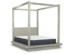 Mor Furniture Beds|Melbourne Canopy Bed In Mineral, Queen