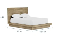 Mor Furniture Bedroom Sets|Melbourne Panel Bed, Dresser, Mirror & Nightstand In Brown Mel, Full