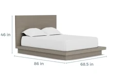 Mor Furniture Bedroom Sets|Melbourne Panel Bed, Dresser, Mirror & Nightstand In Brown Mel, Full