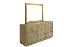 Mor Furniture Bedroom Sets|Melbourne Panel Bed, Dresser, Mirror & Nightstand In Brown Mel, Full