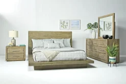 Mor Furniture Bedroom Sets|Melbourne Panel Bed, Dresser, Mirror & Nightstand In Brown Mel, Full