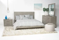 Mor Furniture Beds|Melbourne Panel Bed In Mineral, Full