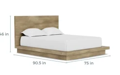 Mor Furniture Beds|Melbourne Panel Bed In Mineral, Full