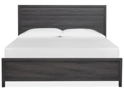 Mor Furniture Bedroom Sets|Merrifield Panel Bed, Dresser, Mirror & Nightstand In Pecan Sandy, Twin