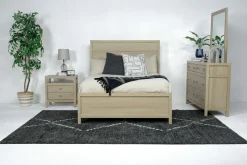 Mor Furniture Beds|Merrifield Panel Bed In Pecan Sandy, Twin