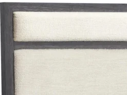 Mor Furniture Bedroom Sets|Merrifield Upholstered Bed, Dresser, Mirror & Nightstand In Raisin Black, Twin