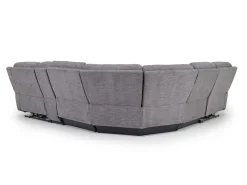 Mor Furniture Reclining Sectionals|Sectionals|Mia 6 Piece 2 Power Sectional In Gray