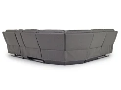 Mor Furniture Sectionals|Mia 6 Piece Reclining Sectional W/ Armless Recliner In Gray