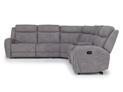 Mor Furniture Reclining Sectionals|Sectionals|Mia 6 Piece Reclining Sectional In Gray