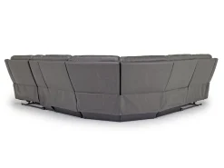 Mor Furniture Reclining Sectionals|Sectionals|Mia 6 Piece Reclining Sectional In Gray