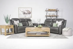 Mor Furniture Reclining Loveseats|Loveseats|Mia 2 Power Console Loveseat In Gray