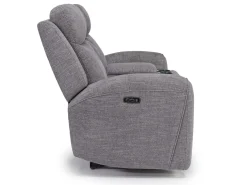 Mor Furniture Reclining Loveseats|Loveseats|Mia 2 Power Console Loveseat In Gray