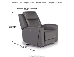 Mor Furniture Recliners|Mia 2 Power Recliner In Gray