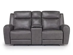 Mor Furniture Reclining Sofas|Mia Reclining Sofa & Console Loveseat In Gray