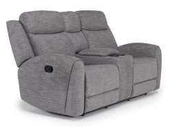 Mor Furniture Reclining Sofas|Mia Reclining Sofa & Console Loveseat In Gray