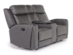 Mor Furniture Reclining Sofas|Mia Reclining Sofa & Console Loveseat In Gray