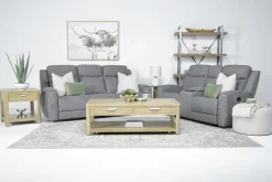Mor Furniture Reclining Sofas|Sofas|Mia Reclining Sofa In Gray