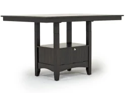 Mor Furniture Seating For 4|Counter Height Dining Sets|Miami Adjustable Dining Table & 4 Stools In Gray